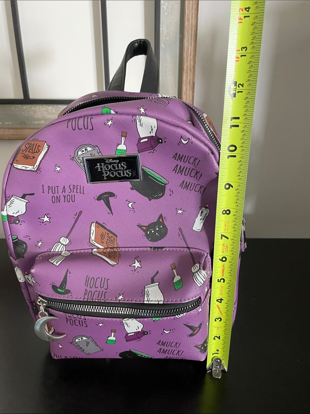 Disney Hocus Pocus Purple Mini Backpack - Picture 6 of 7